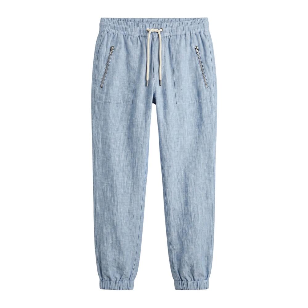 Athleta Womens 6 Coastal Resortwear Vacation Minimalist Linen Cabo Jogger Pant